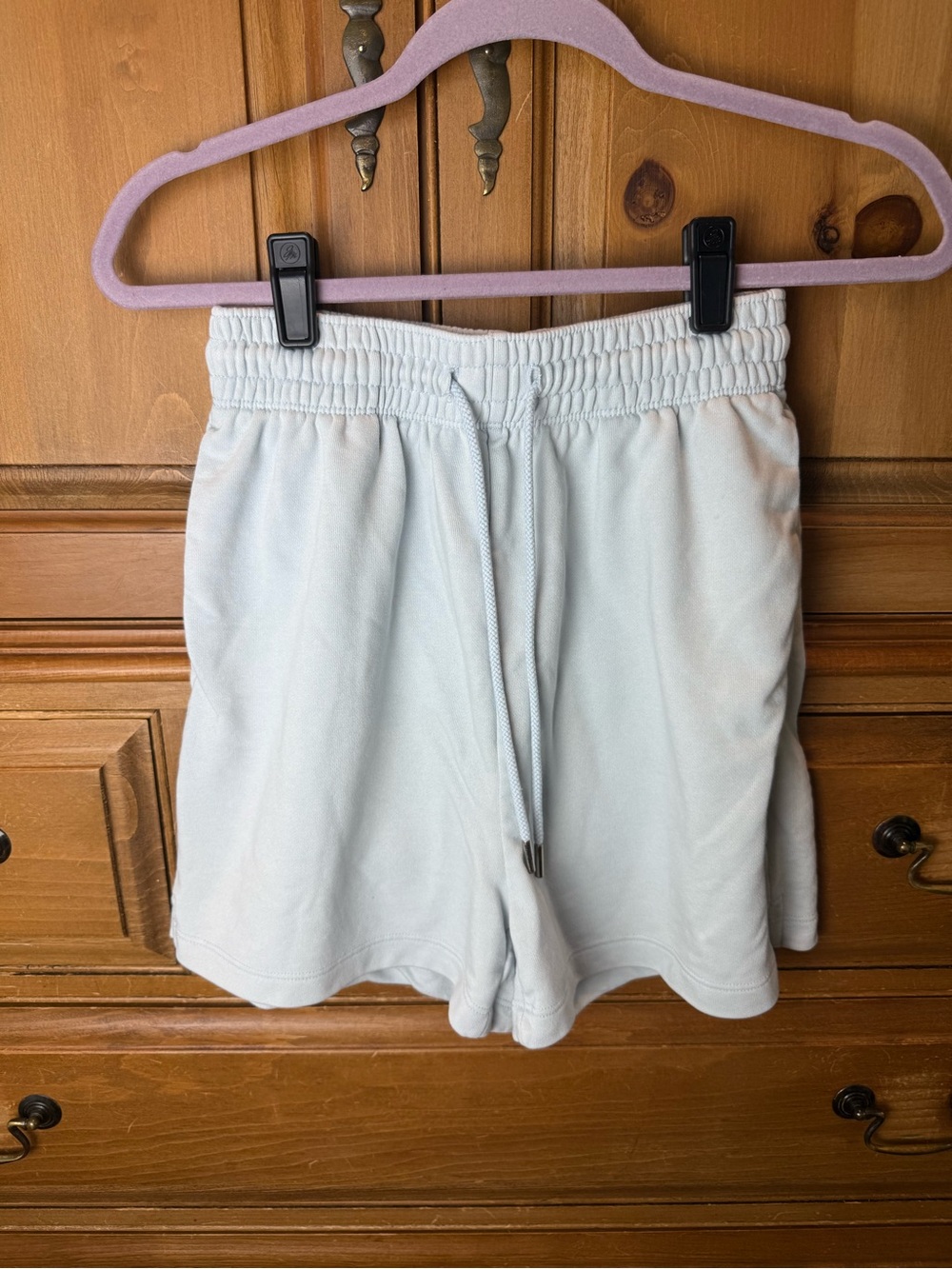 H&M Casual Women's Drawstring Shorts in Light Blue